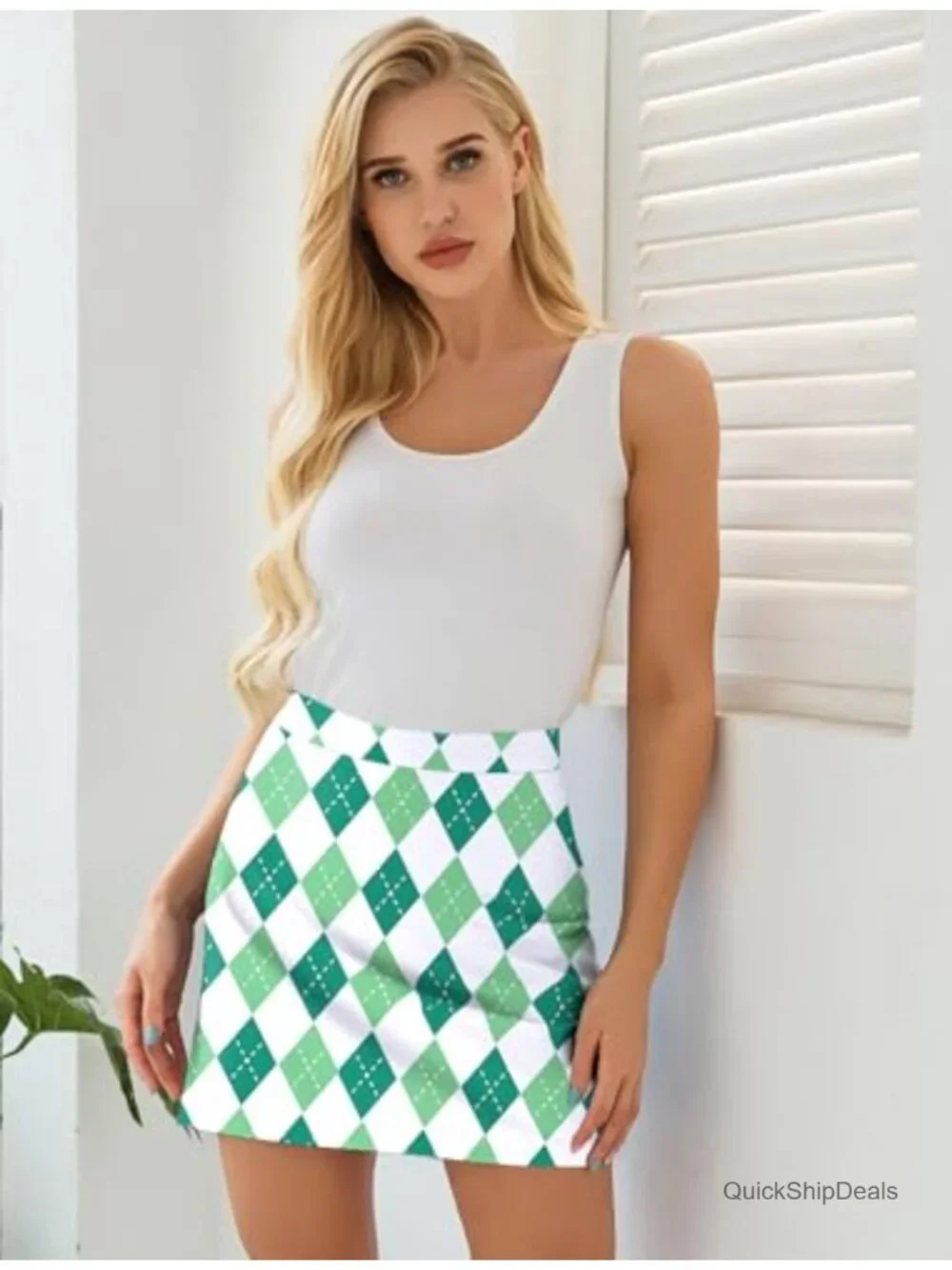 Women's Active Performance Skort Lightweight Tennis Golf Skirt